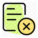Delete Document Remove Document Delete File Icon