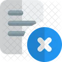 Delete Document Remove Document Delete File Icon