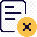 Delete Document Remove Document Delete File Icon