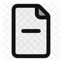 Delete Document  Icon