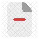 Delete Document  Icon