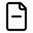 Delete Document  Icon