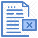 Delete Document Delete File Delete Data Icon