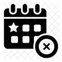 Delete Event Calendar Icon