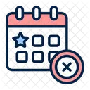Delete Event Calendar Icon
