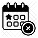 Delete Event Calendar Icon