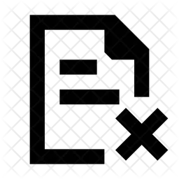 Delete File  Icon