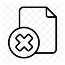 Delete File Remove File Delete Document Icon