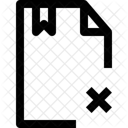 Delete File  Icon