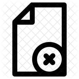 Delete File  Icon