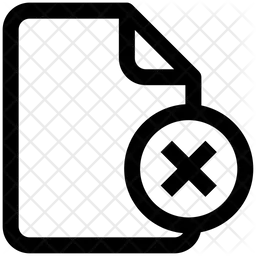 Delete File  Icon