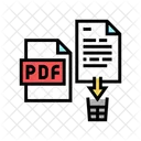 Delete Pdf File Icon