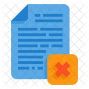 Delete File Remove File Cross Icon