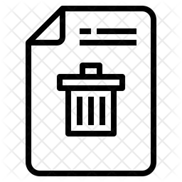 Delete file  Icon