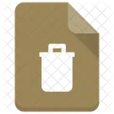 Delete File Paper Icon