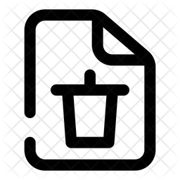 Delete file  Icon