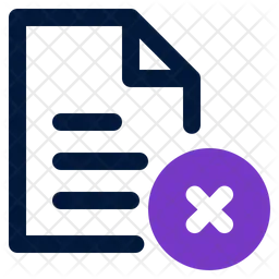 Delete File  Icon