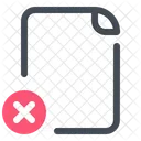 Cancle File Document Icon
