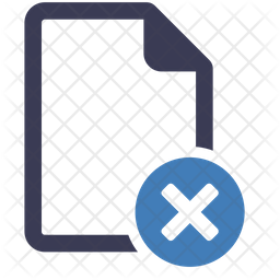 Delete File Icon - Download in Dualtone Style