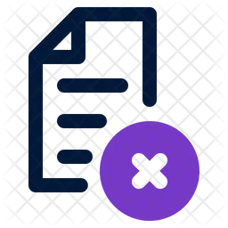 Delete File  Icon