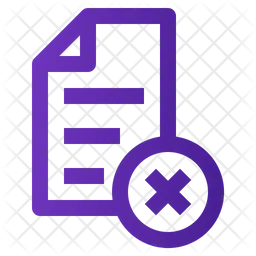Delete File  Icon