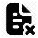 Delete File Delte Document Remove File Icon