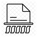 Delete File Destroy Shredder Icon