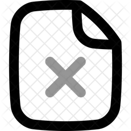 Delete File  Icon