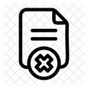 Delete File Remove File Delete Document Icon