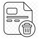 Delete File  Icon