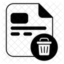Delete File Remove File Delete Document Icon