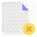 Delete File Remove File Delete Document Icon