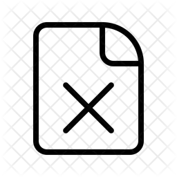 Delete File  Icon