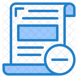 Delete File  Icon