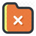Delete Folder Delete Cancel Icon