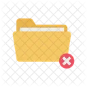 Folder Document Delete Icon