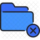 Folder Cancel Archive Icon