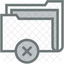 Delete Folder Archive Office Material Icon