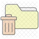 Delete Folder Lineal Color Icon Icon