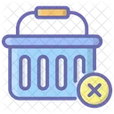 Delete From Basket Remove From Bucket Shopping Basket Icon