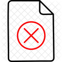 Delete Deleted File Document Icon