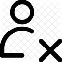 Interface User Delete Actions Close Delete Deny Fail Geometric Human Person Remove Single Up User Icon