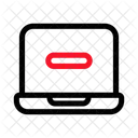 Laptop Delete Remove Icon
