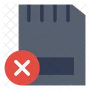 Delete Memory Card  Icon