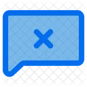Delete Message Cancel Message Comment Icon