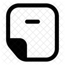 Delete Note Remove Note Remove Page Icon
