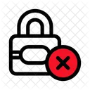 Padlock Cross Denied Icon