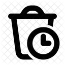 Delete Time Trash Clock Icon