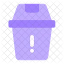 Delete Warning Dustbin Icon