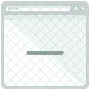Delete webpage  Icon